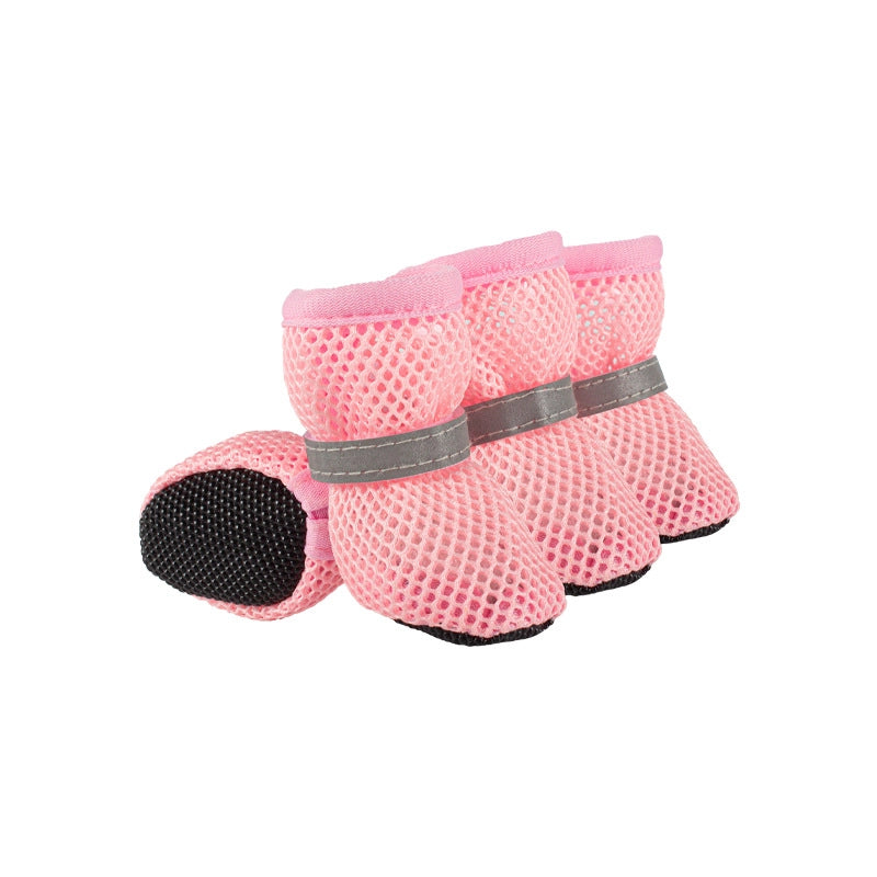 Pet Mesh Breathable Reflective Dog Shoes Non-slip Wear-resistant Sole Bixie Corgi Small Dog Mesh Shoes