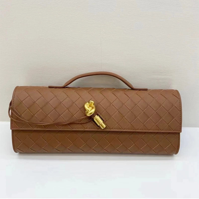 Women's Leather Solid Color Streetwear Square Flip Cover Envelope Bag
