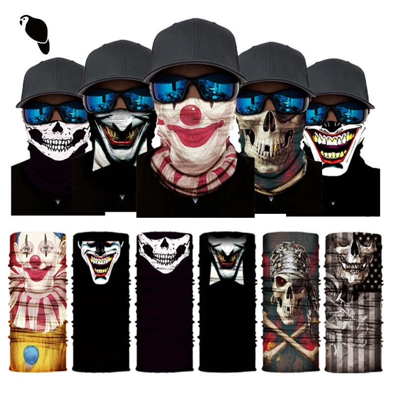 Unisex Casual Skull Printing Kerchief Mask