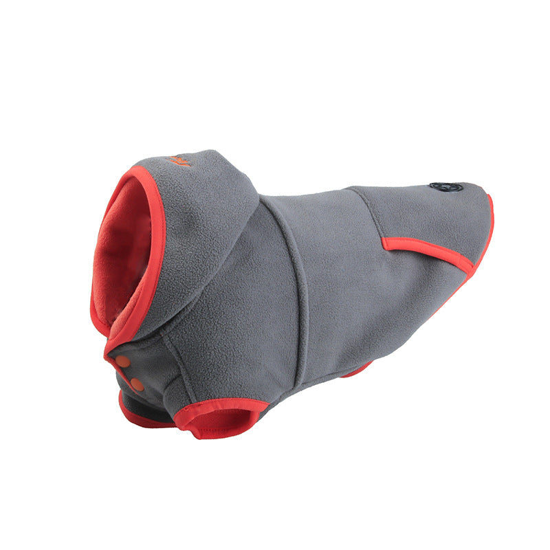 Polar Fleece Warm Dog Cat Hooded Jacket