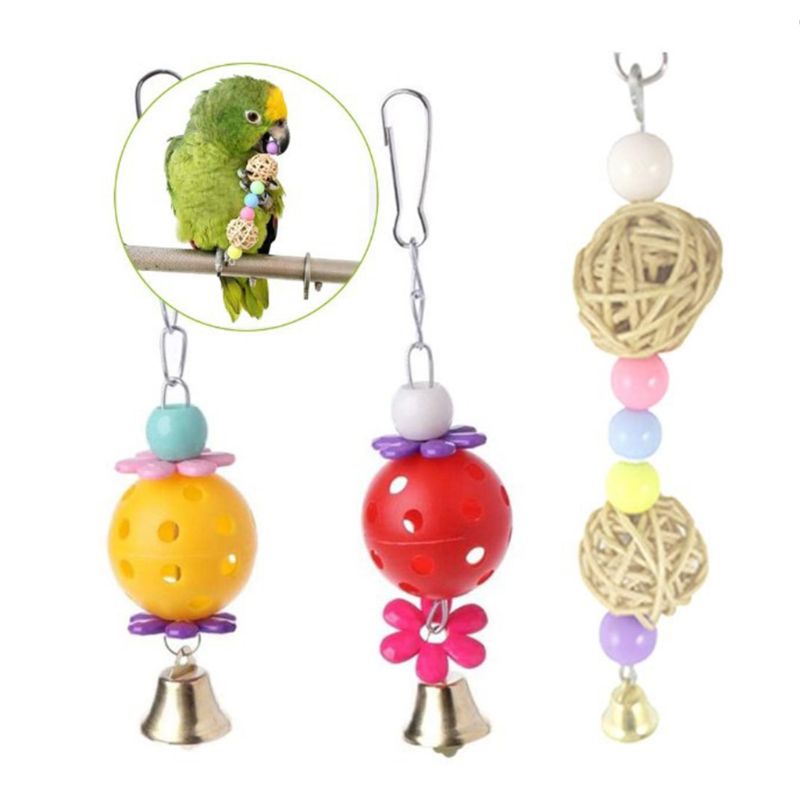 10 Pieces Pack Of Bird Cage Toys