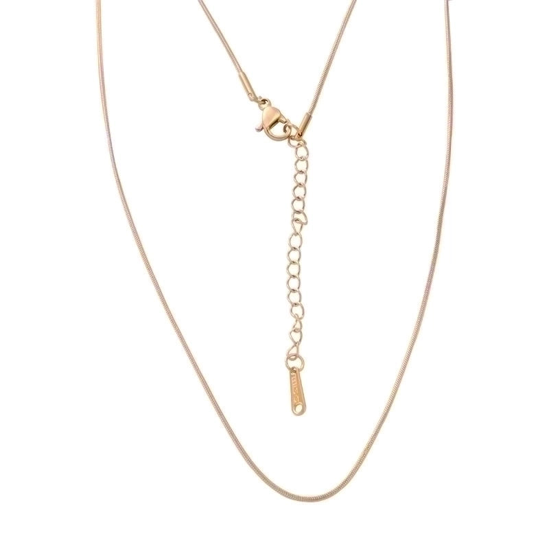 Fashion Solid Color Stainless Steel Plating Necklace
