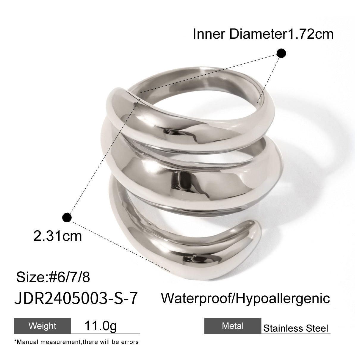 Irregular Stainless Steel Electroplating Rings