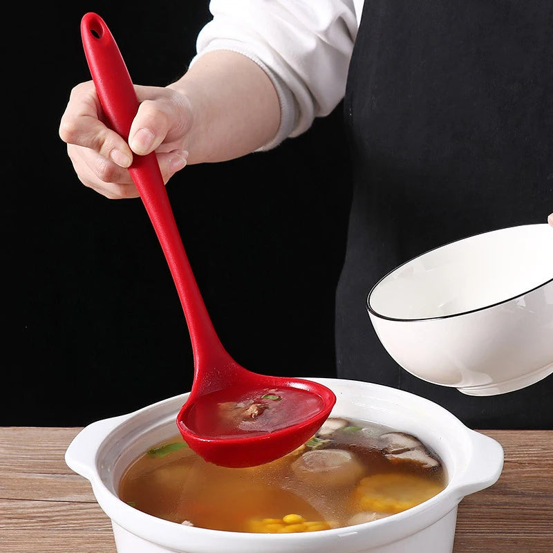 Non-stick Silicone Ladle Soup Spoon.