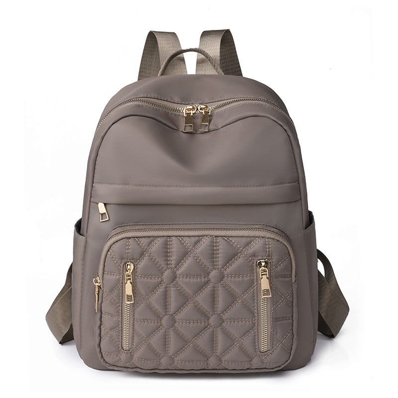 Splash-Proof Large Capacity Women's Nylon Backpack