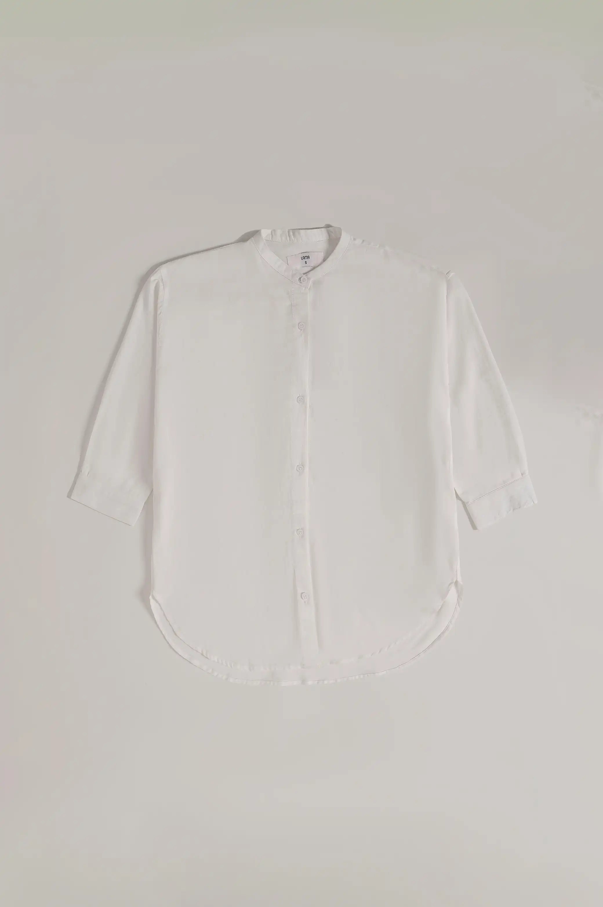 BAND COLLAR LONG SHIRT