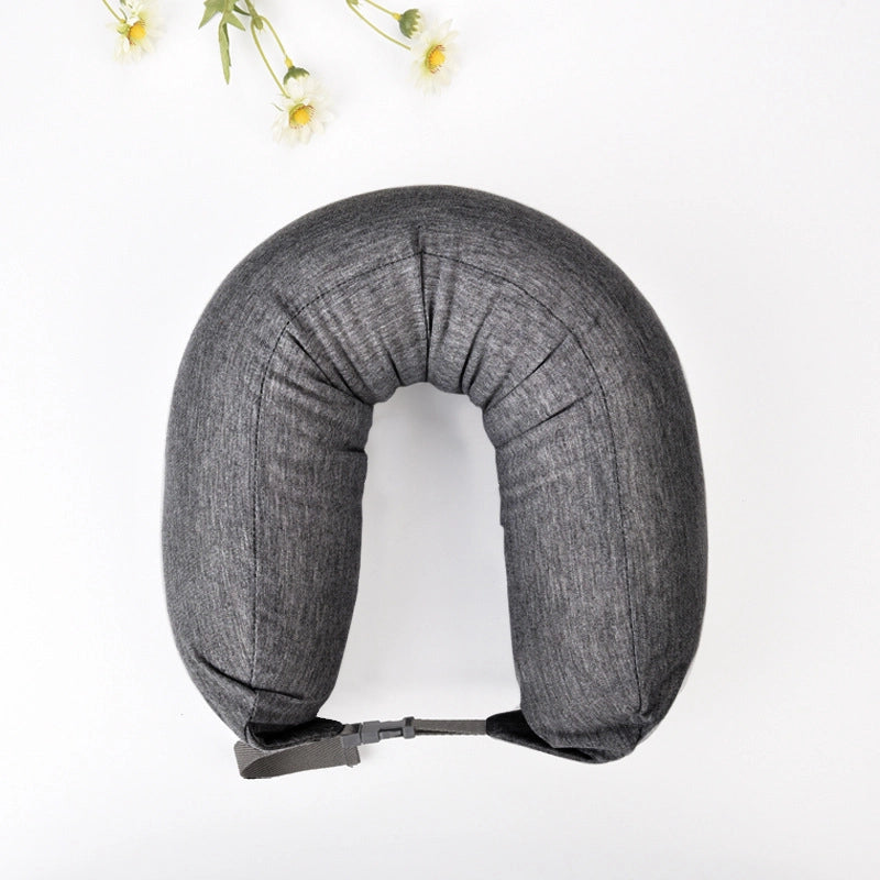 Good Product Foam Particle Pillow Unprinted U-shaped Pillow Cervical Pillow Travel Pillow Neck Pillow Waist Pillow A Generation Of Hair