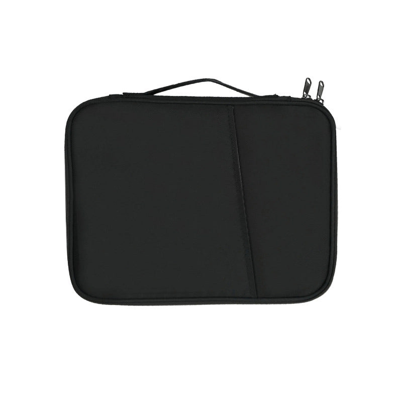 Unisex Nylon Solid Color Basic Classic Style Square Zipper Laptop Bag