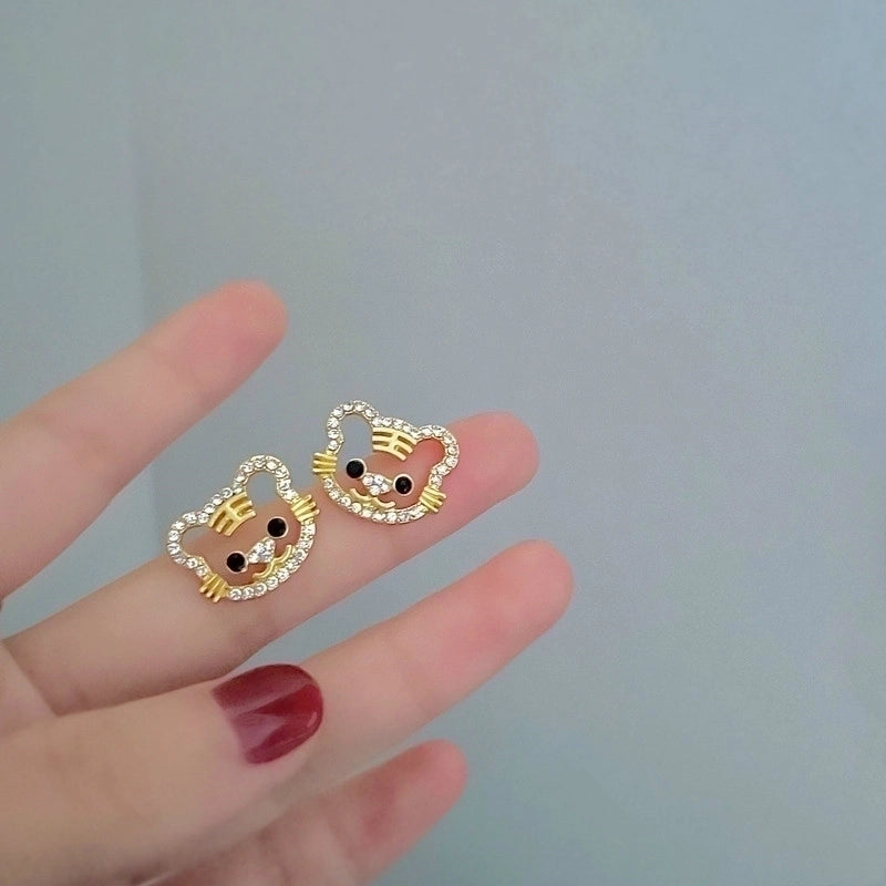Fashion Geometric Alloy Plating Artificial Pearls Women's Earrings 1 Pair