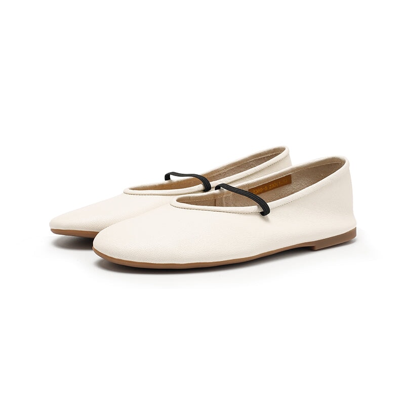 Studio Round Toe Soft Leather Casual Flats in 11 Colors