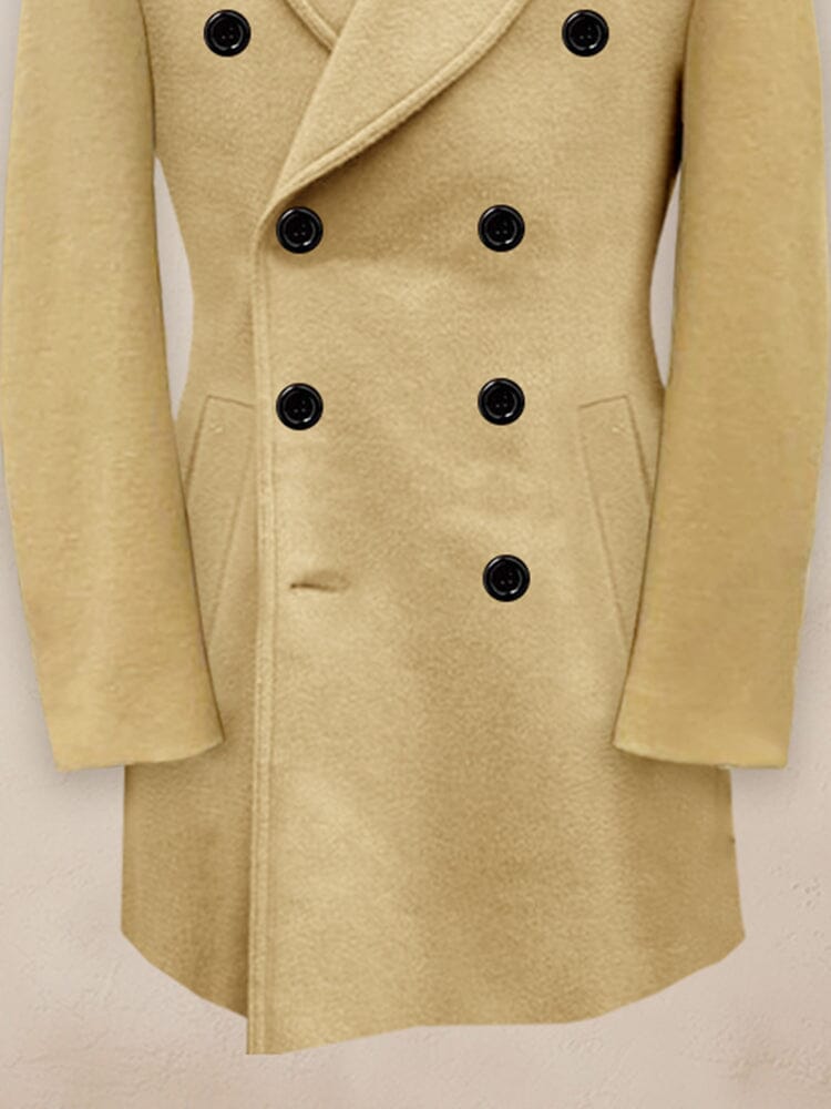 Stylish Mid-Length Tweed Coat