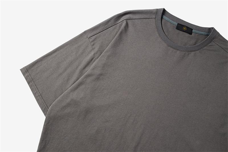 Solid Drop Shoulder Oversized Tee