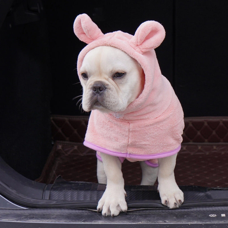 Pet It Cute Selling Cute Dog Bathrobe Small Dog Coral Fleece Warm Pet Clothes Winter New