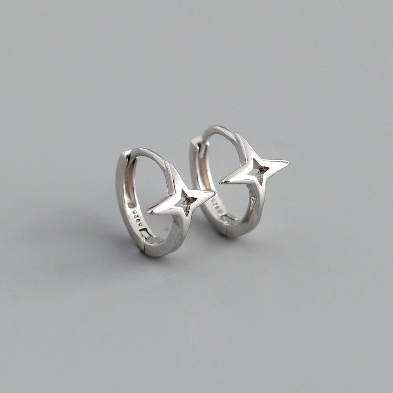 2 Pieces Minimalist Geometric Copper Plating Ear Studs 1 Pair