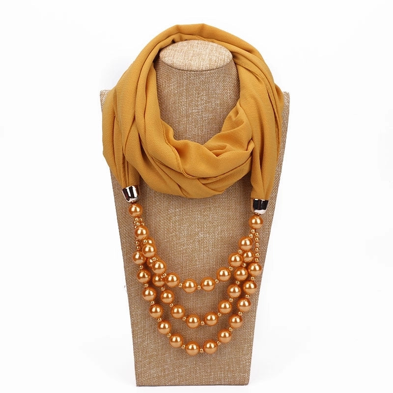 Women's Streetwear Solid Color Chiffon Patchwork Winter Scarves