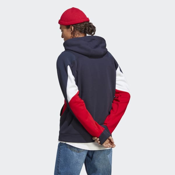 SUDADERA CON GORRO ESSENTIALS COLORBLOCK