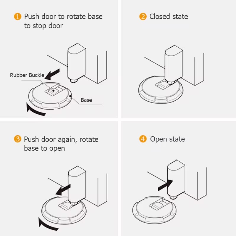 Windproof Mechanical Floor Door Stopper