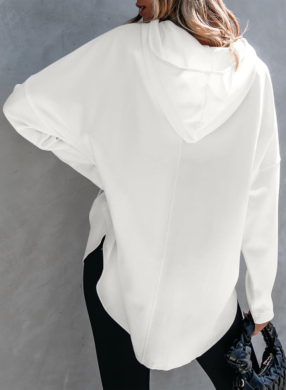 FINAL SALE⚡5 Packs for $25.95⚡- Women's Oversized Hoodies Casual Long Sleeve Half Zipper Pocket Sweatshirt Pullover Tops
