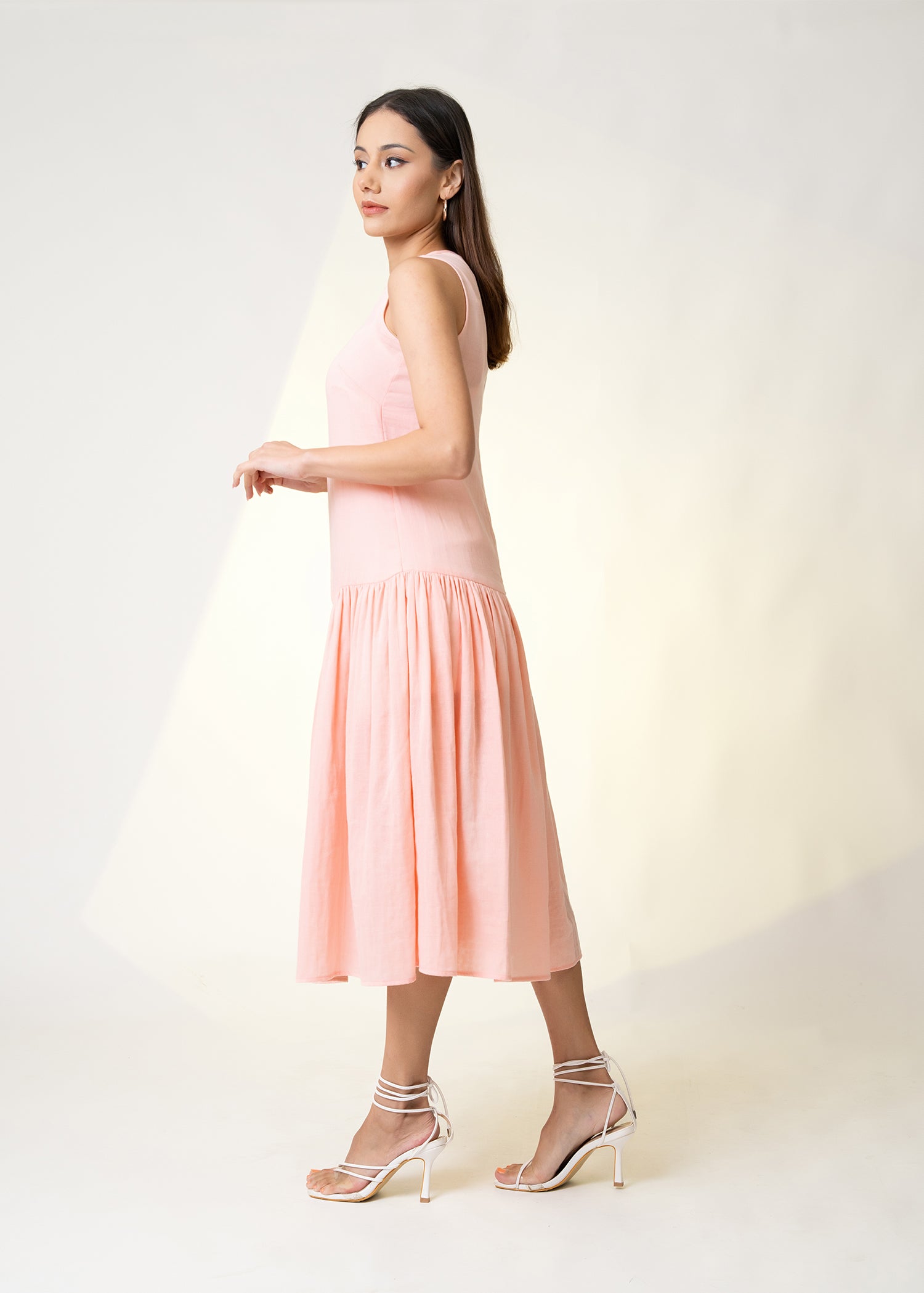 Drop Waist Midi Dress