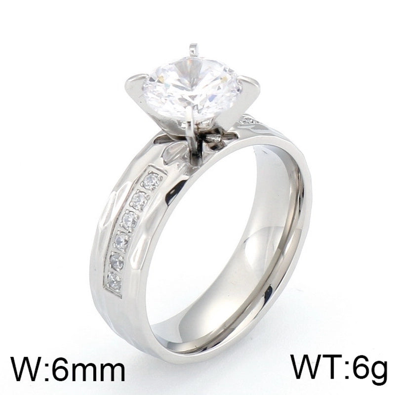 Titanium Steel 18K Gold Plated Minimalist Plating No Inlaid