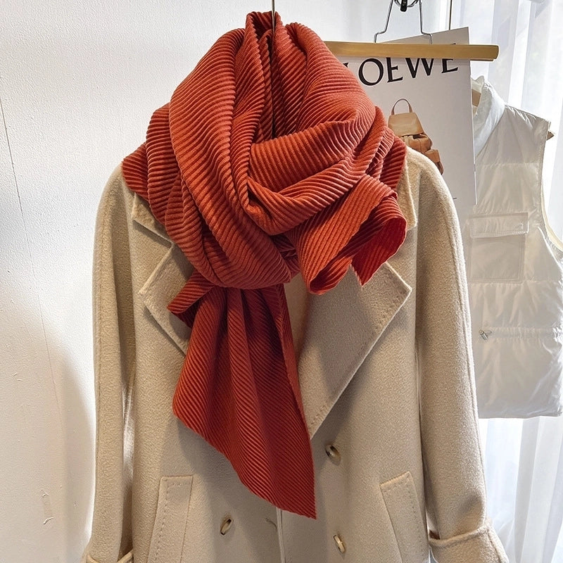Women's Minimalist Solid Color Imitation Cashmere Polyester Winter Scarves