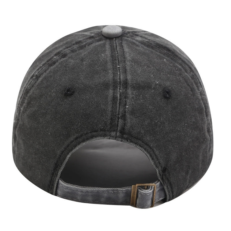Unisex Retro Letter Curved Eaves Baseball Cap