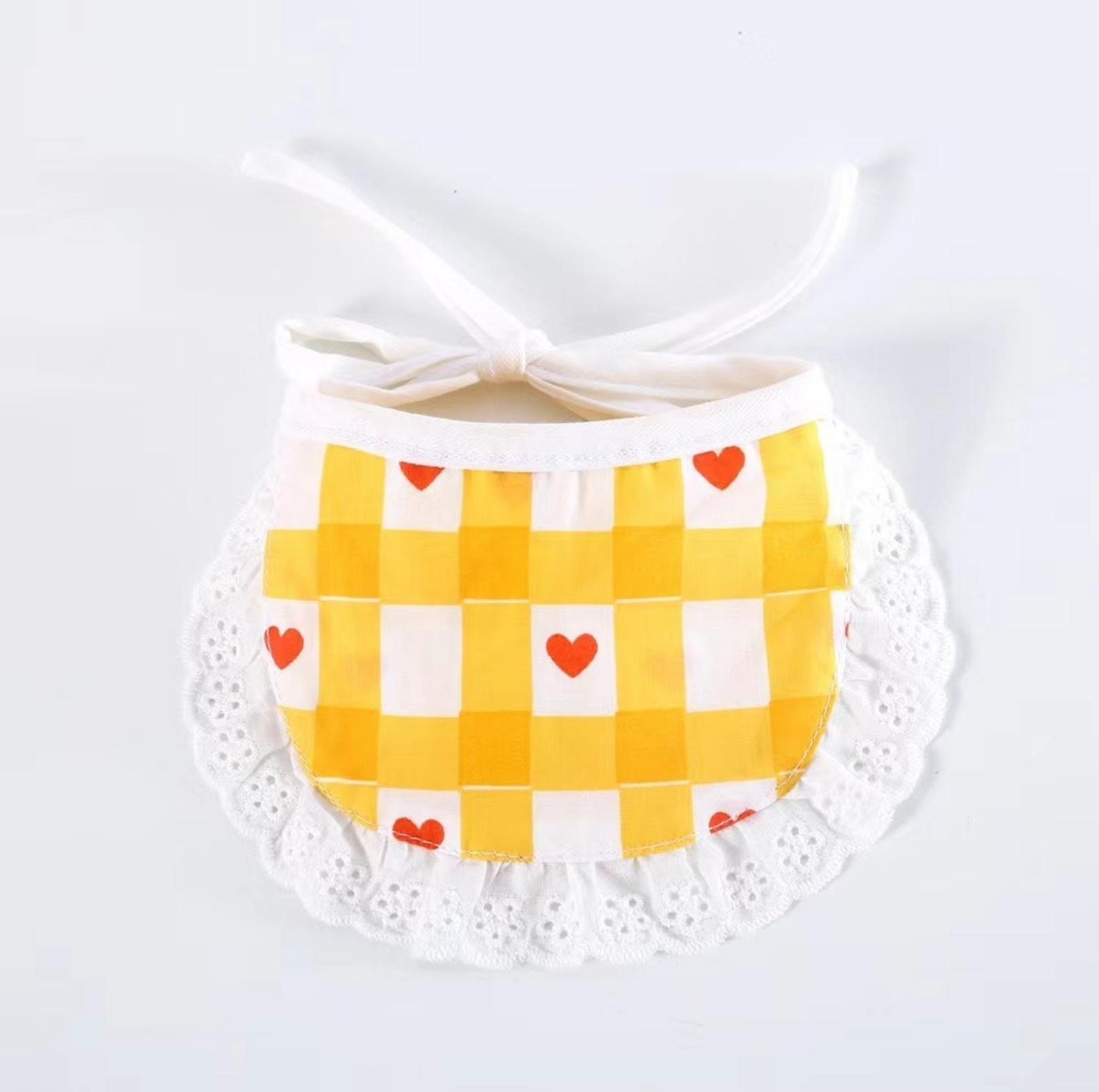 Cute Adjustable Cotton Pet Bibs In Multiple Designs