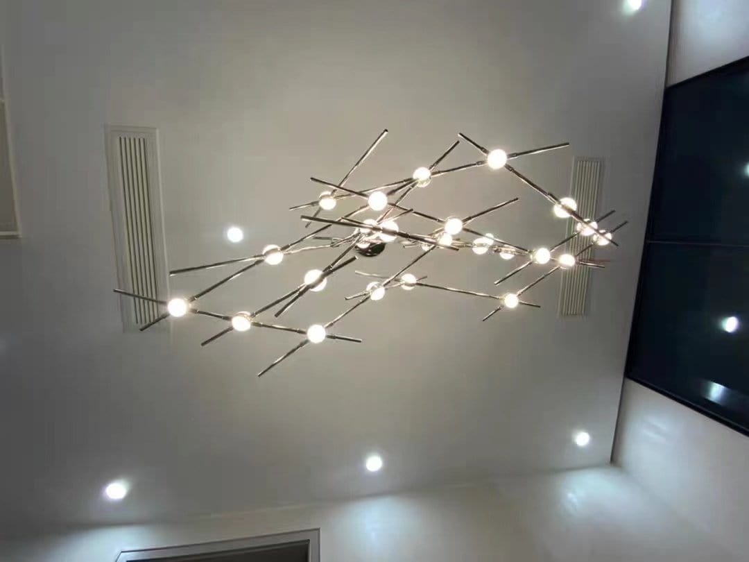Artemis | Modern LED Nickel Chandelier