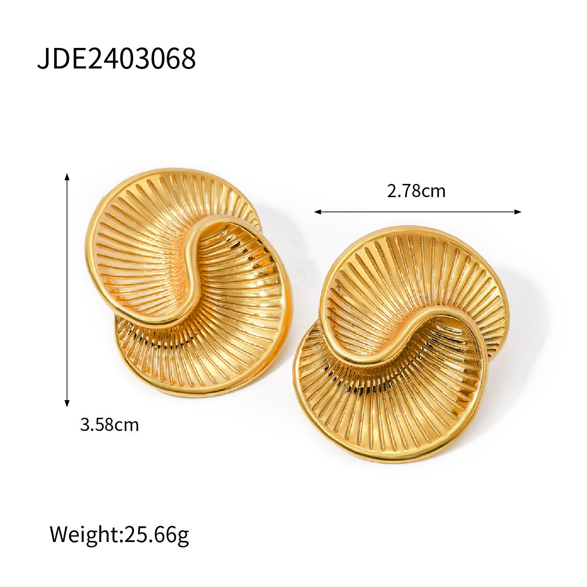Jie Ding Stainless Steel Geometric Earrings Niche Ins Earrings Titanium Steel Earrings Earrings