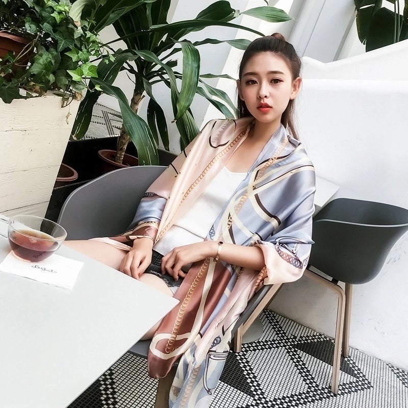 Fashion Silk Scarf (707 Main Color) Nhcj0164-707 Main Color