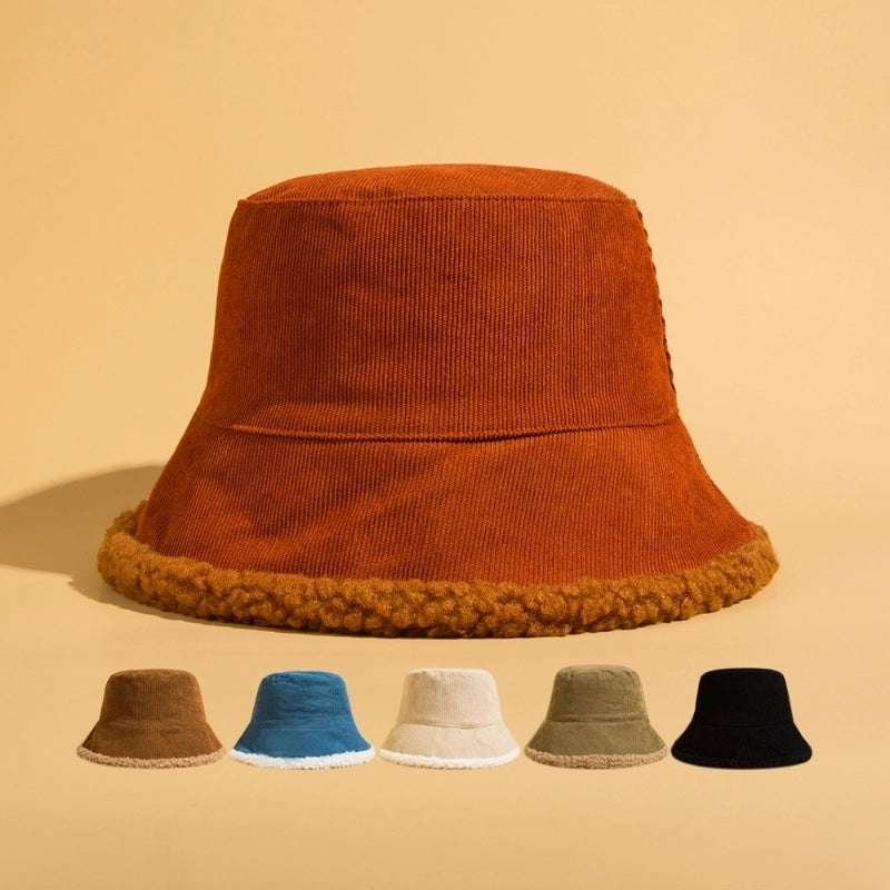 Unisex Minimalist Solid Color Eaveless Bucket Hat