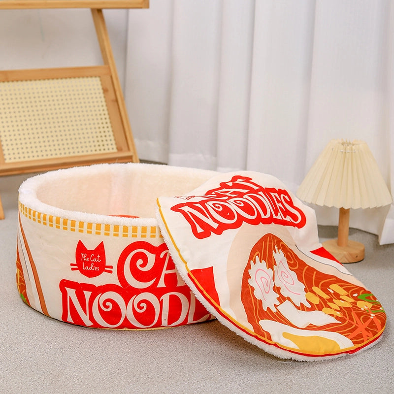 Cute Cloth Ramen Pet Bed