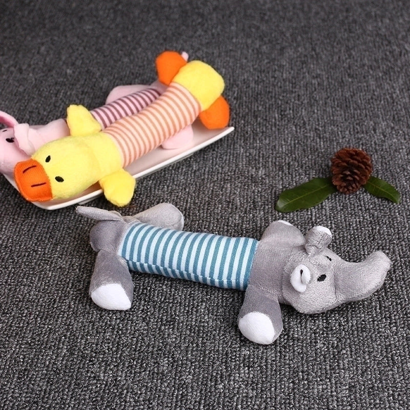 Cartoon Style Plush Animal Pet Toys