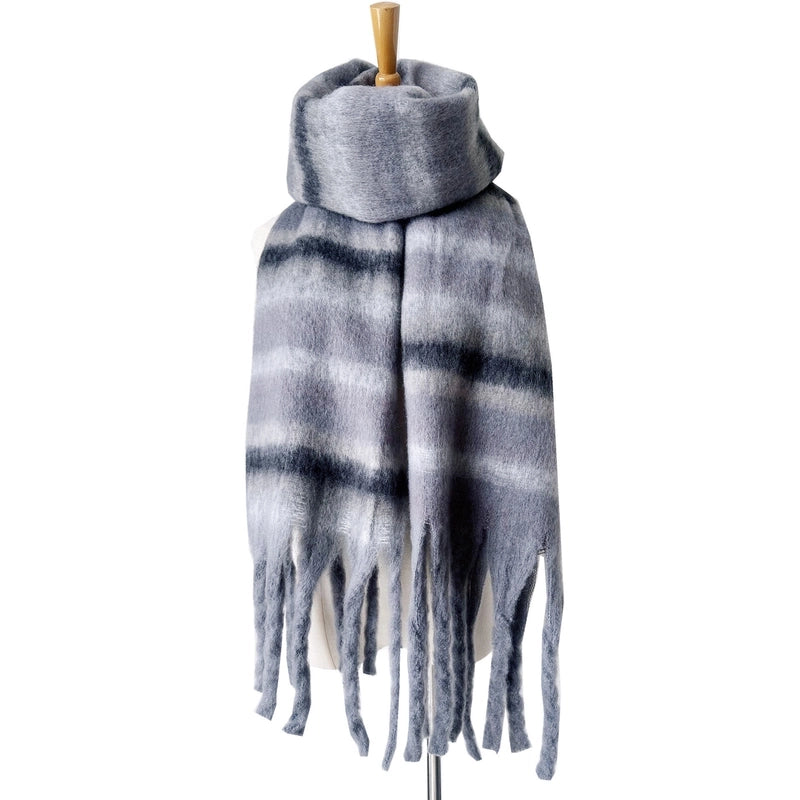 Women's Elegant Basic Stripe Polyester Scarf