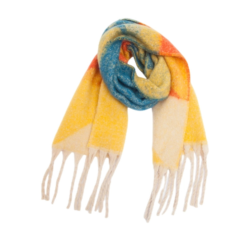 Women's Elegant Basic Streetwear Color Block Polyester Scarf