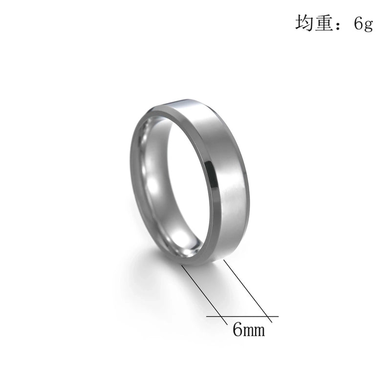 Minimalist Round Stainless Steel No Inlaid Gold Plated
