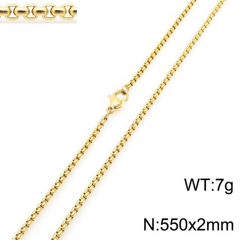 Minimalist Geometric Stainless Steel Plating Necklace 1 Piece