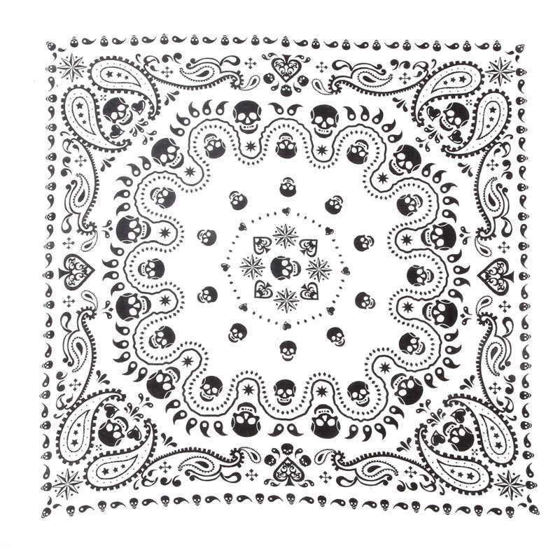 Men'S Hip-Hop Skull Cotton Kerchief