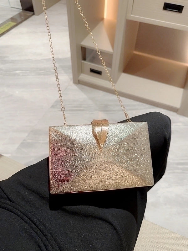 3 Pieces Women's Pu Leather Color Block Elegant Vintage Style Classic Style Square Buckle Clutch Bag Square Bag Evening Bag