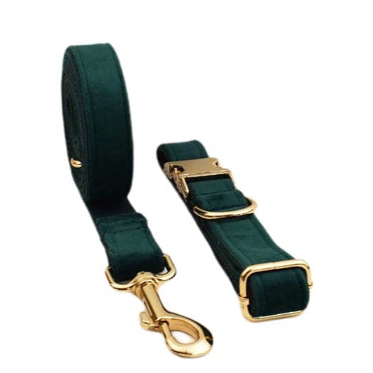 Velvet Personalized Dog Harness Collar Leash