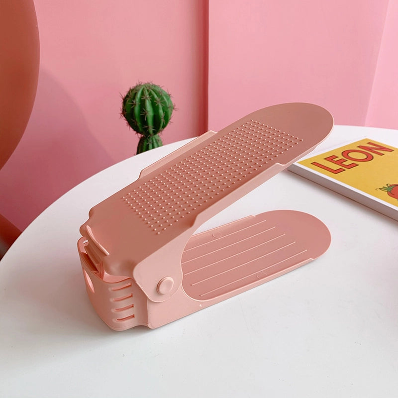 Cute Bear Solid Color Plastic Storage Rack