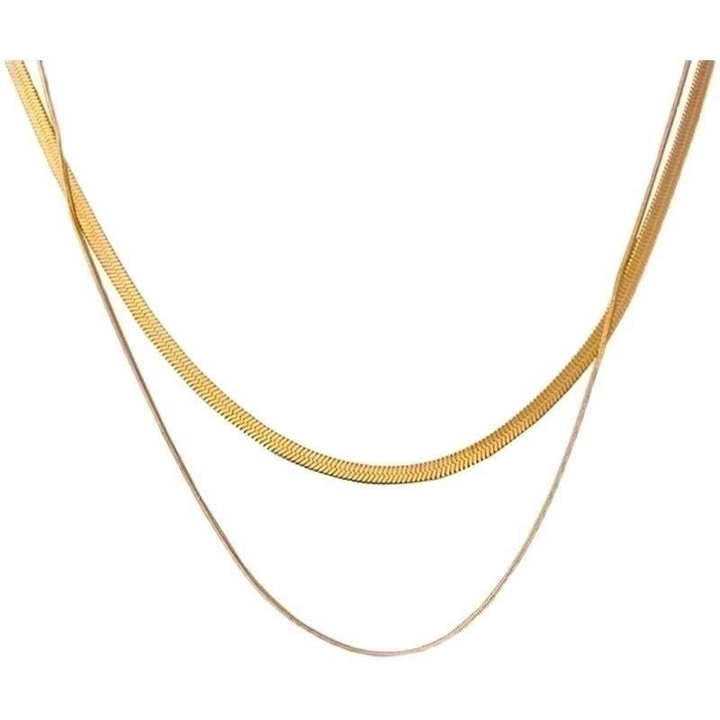 Vintage Style Geometric Solid Color Stainless Steel Plating Necklace