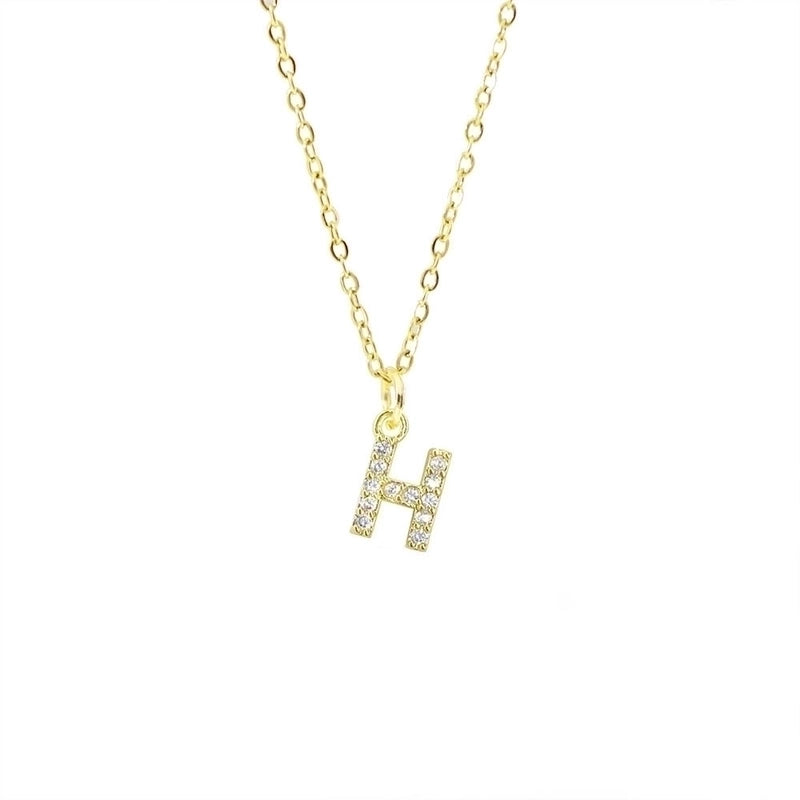 Titanium Steel Copper Streetwear Plating Inlay Letter Zircon Pendant Necklace