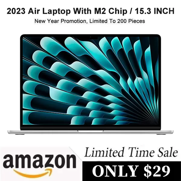 🔥Last Day Limited To 16 Units Only $39.99🔥2023 Air Laptop with M2 chip 15.3 inch