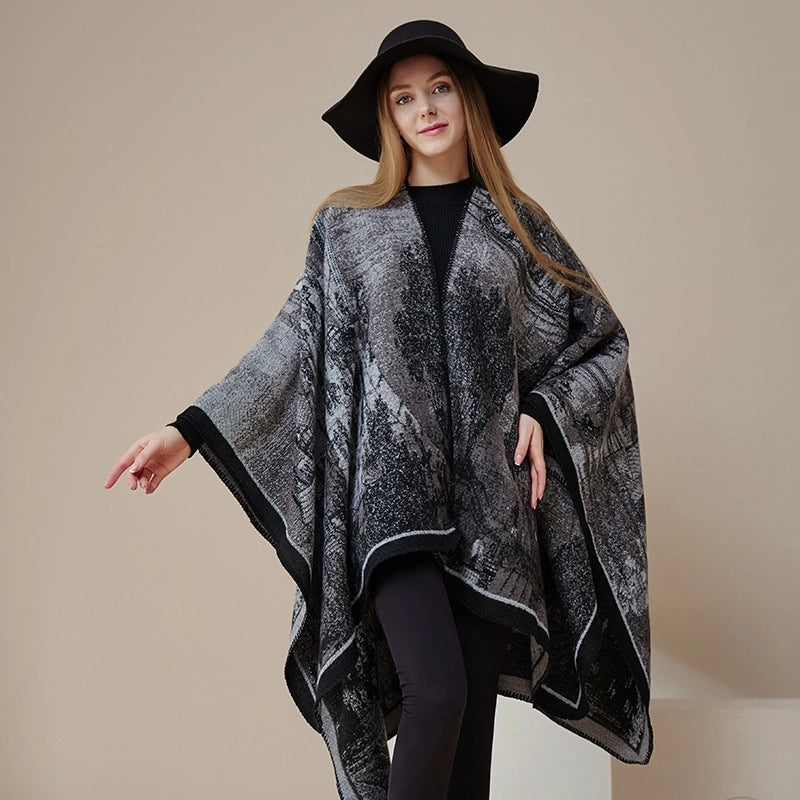 Unisex Ethnic Style Geometric Imitation Cashmere Shawl