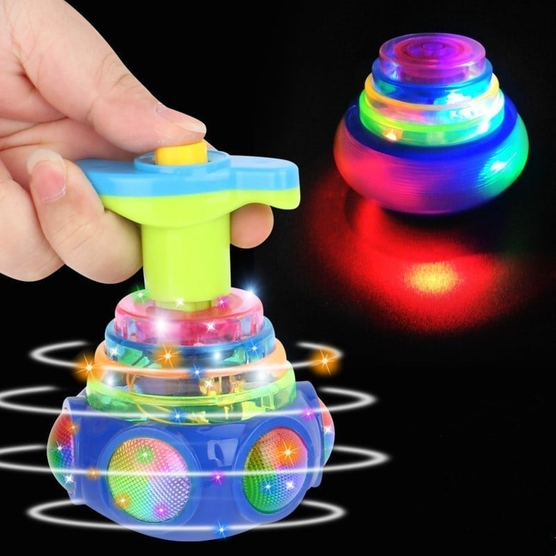 🔥BIG SALE - 50% OFF🔥 Music Flashing Spinners Toy With Launcher