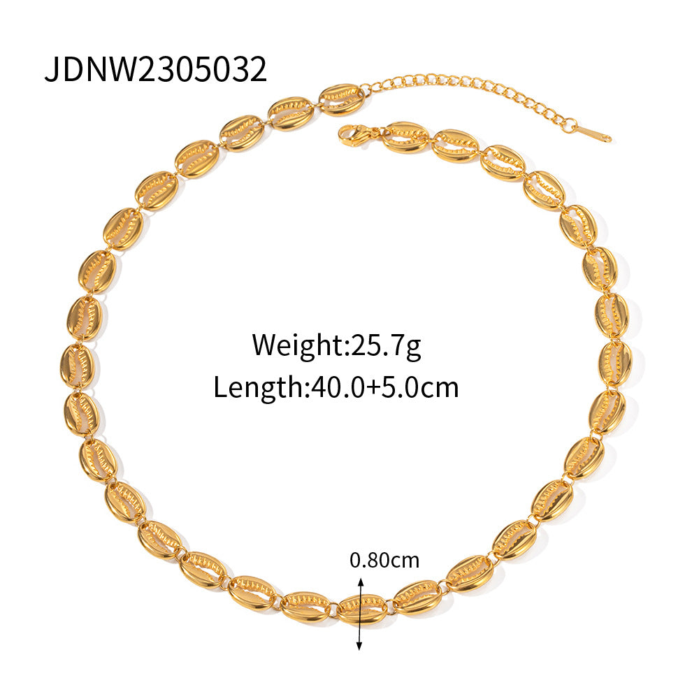 Jie Ding Titanium Steel Necklace Accessories Bohemian Clavicle Chain Holiday Stainless Steel Necklace