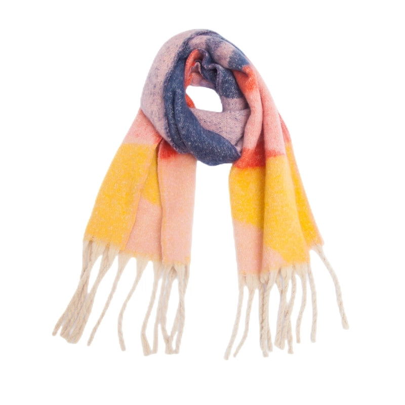 Women's Elegant Basic Streetwear Color Block Polyester Scarf