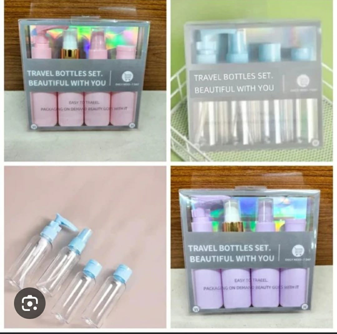 Pack of 4 Travel Size Refillable Bottle