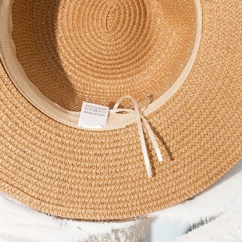 Women's Beach Shell Wide Eaves Straw Hat